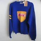 VINTAGE NEW 1984 W/TAG COCA COLA BLUE SWEATER LARGE