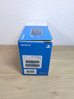 SONY PSP-3000 Vibrant Blue Console Boxed 4GB Memory Stick AC