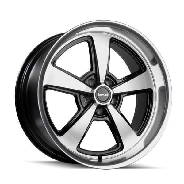 RIDLER 652 652 GLOSS BLACK WITH DIAMOND CUT FACE & LIP 20X10 5-114.3 0MM 83.82MM