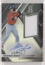2018 Panini Chronicles Spectra Rookie Jersey Auto Chance Sisco #RJA-CS Auto RC