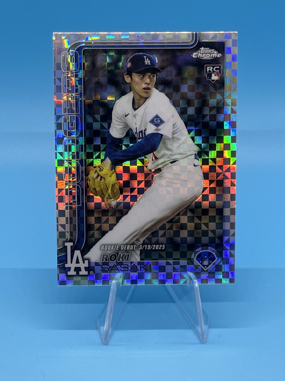 Roki Sasaki 2025 Topps Chrome Update RC #USC73 X-Fractor