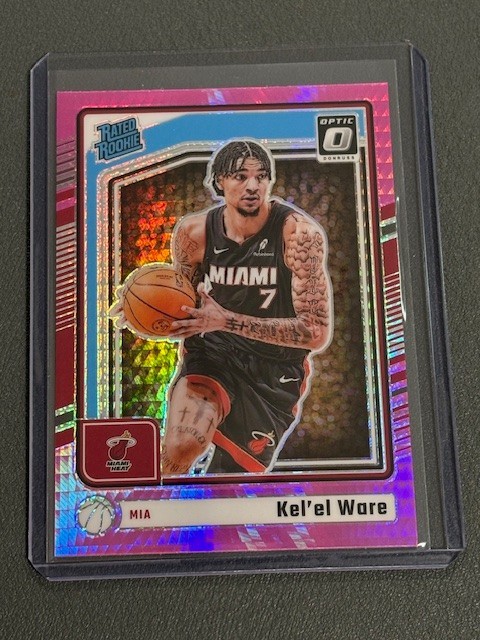 2024-25 Panini Donruss Optic - Rated Rookie Kel'el Ware #280 Pink Hyper Prizm...