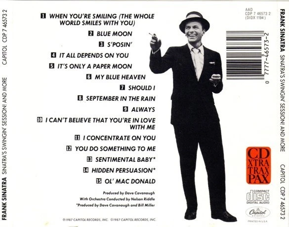 Frank Sinatra - Sinatra's Swingin' Session!!! - CD Foto 2 de 2