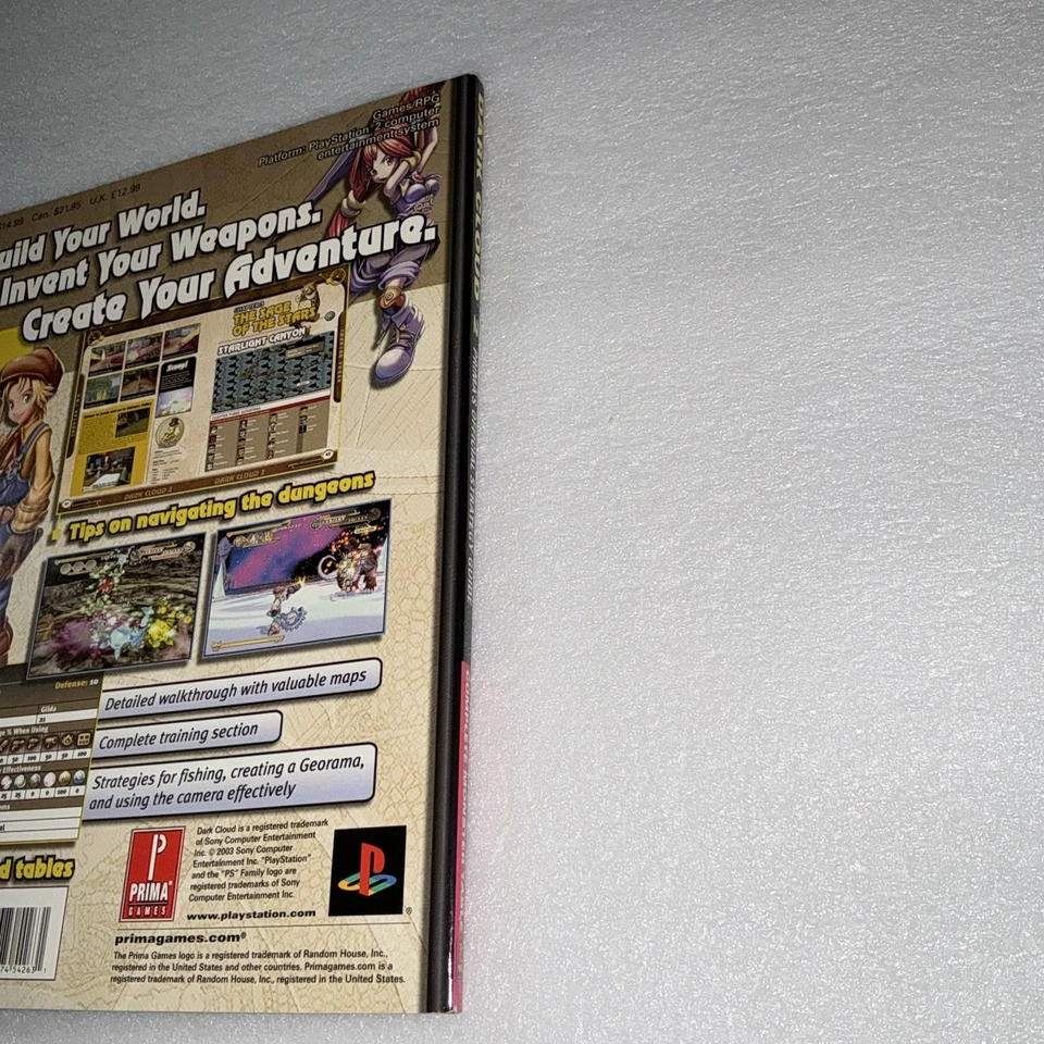 PRIMA GAMES DARK CLOUD 2 THE OFFICIAL STRATEGY GUIDE PS2 RARE VGC  RARE RPG BOOK - Image 3 of 4