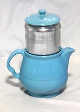 Authentic complete vintage blue Enterprise Aluminum Co "drip-o-lator" coffee pot