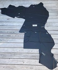 Black Leather Partial Cow Hide High Quality Upholstery Remnant Scrap Piece
