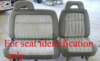 Se adapta a Chevy C/K 1500 1988 a 1994 40-60 asientos cubreasientos de camión con diseño Foto 2 de 4