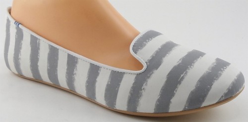 $155 CHARLES PHILIP SHANGHAI TRO 02 Grey White Designer Loafers 8.5 SMALL - Picture 2 of 5