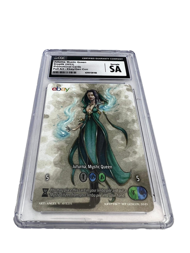 Kryptik Full Art Ebay / Gen Con 2023 Juturna Mystic Queen CGC Sample Promo - Bild 1 von 2