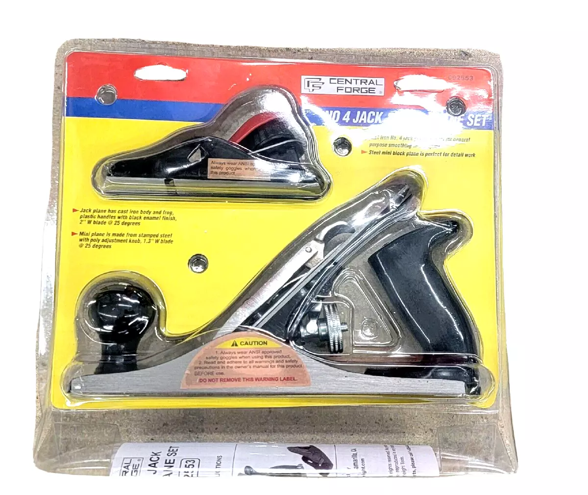 NEW CentraL Forge No. 4 Jack and Mini Plane Set 2 Pc FREE SHIPPING