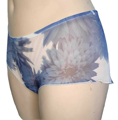 Andres Sarda Risk Nimes Luxus Shorty Slip Gr.S Gr.38 UK10 Fr40 Blau Durchsichtig