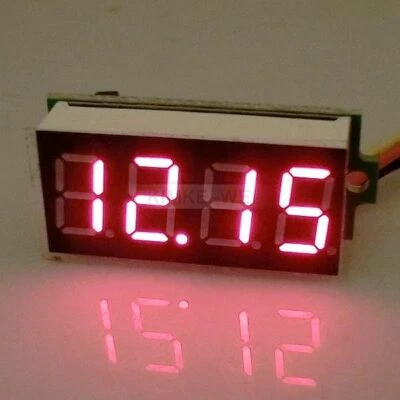 DC 0-33V Rot LED 4 Digit Digital Voltmeter Panel Meter