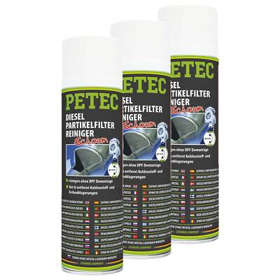 DPF Diesel Partikelfilter Reiniger Spray Katalysator PETEC 72550 3 X 400 ml