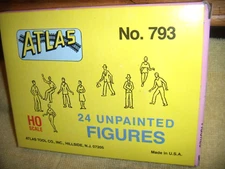 new atlas  ho scale 24 unpainted figures #793