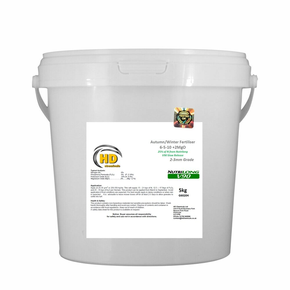 6-5-10 Grass Fertiliser Autumn/Winter 5000g Slow Release NutriLong V90 Fertilize