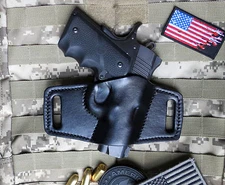 1911 Off Duty Holster, Leather, Custom Made in US, Concealed Carry