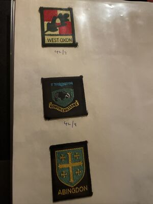 UK British Scouts Ext 42-7 To 42-12, Lot Of 8, West Oxon, Abingdon, King Alfred