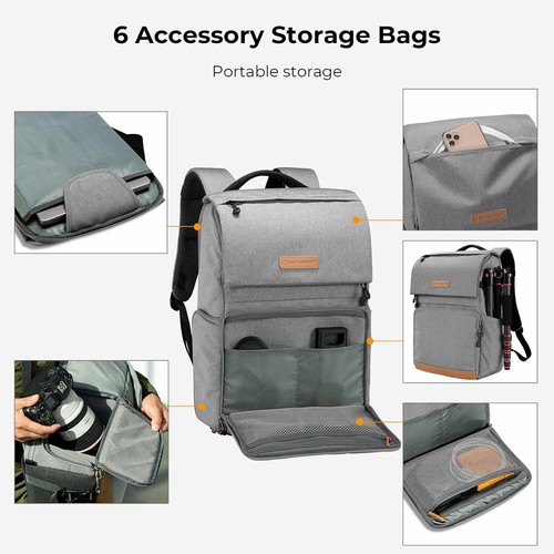 K&F Concept 22L Camera Case Large Capacity for Photographers Camera Drone Bags - Picture 5 of 8