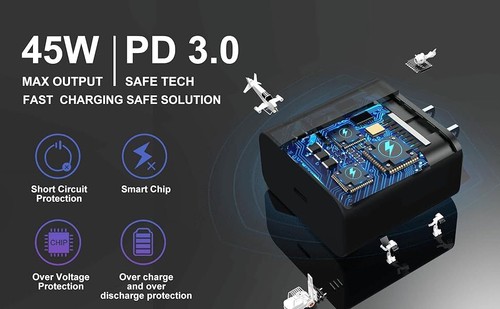 New 45W Super Fast Charger For Samsung Galaxy Note20 S22 S23+ Ultra S24 S23 S20 - Picture 5 of 11