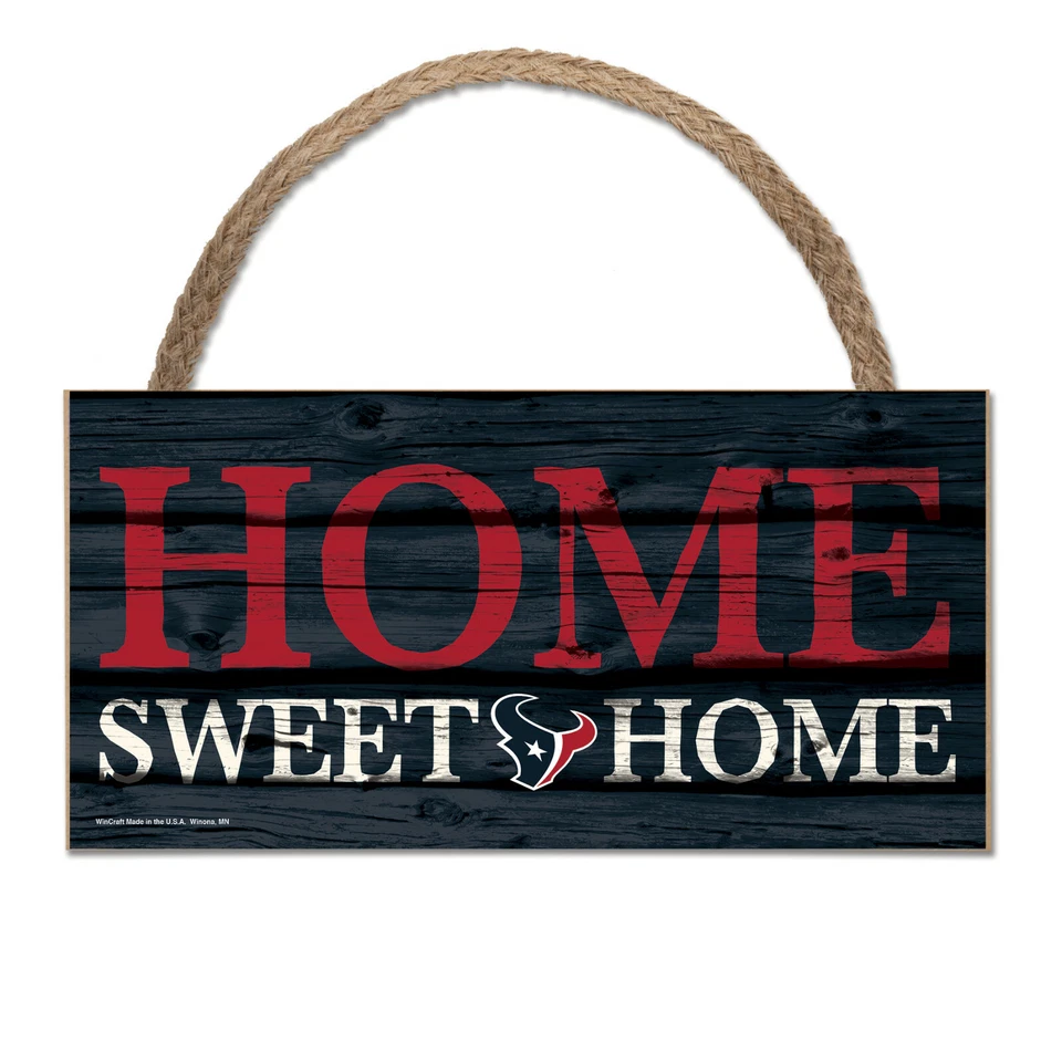 NFL Houston Texans Home Sweet Wood Sign Holzschild Holz Wandschmuck Deko - Bild 1 von 1