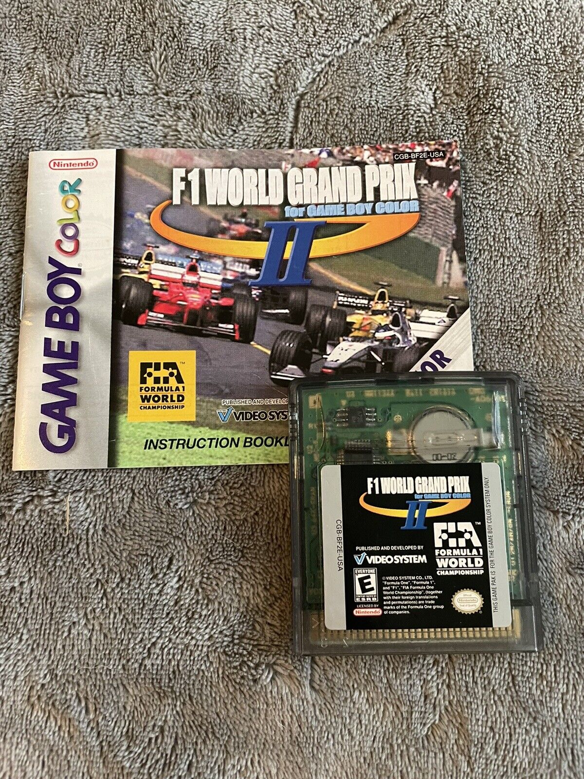 F1 World Grand Prix II 2(Nintendo Game Boy Color) Game Cartridge amp;  Booklet eBay