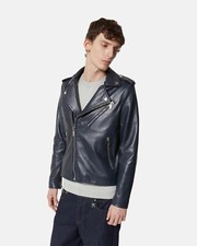 Giubbotto Richmond chiodo Nero in vera pelle P/E25