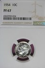 1954 - NGC 10C PF67 ROOSEVELT DIME #B45625 — photo 1
