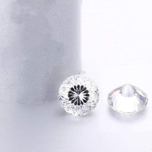 1 ~ 5ct VVS1 D Farbe Portugiesisch Top Cut Rund Moissanit Lose Edelstein & GRA - Bild 4 von 5