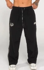 YOUNGLA (SOLD OUT) - 2095 - TREN TWINS HIDE UR LEGS SWEATS - BLACK - LARGE