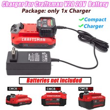 NEW Replacement Battery Charger For Craftsman V20 20V MAX Series Li-ion Battery
