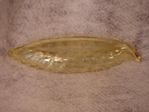 Vintage Yellow Sahara Twist Heisey Celery Tray Dish Elegant Yellow Glass - Picture 3 of 3