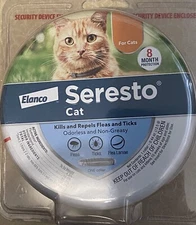 Authentic Bayer Elanco Seresto Protects Against Flea and Tick Collar for Cats
