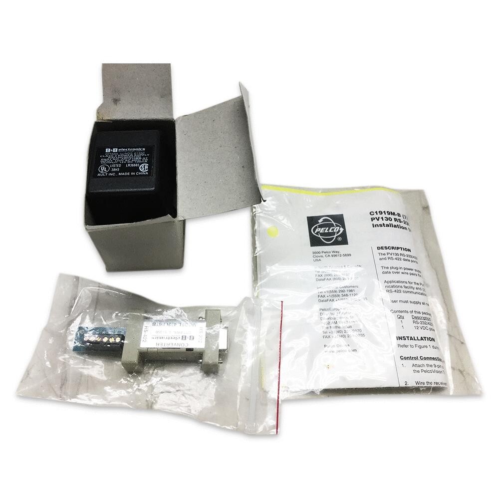 PELCO RS-232/RS-422 Phone Line Converter Kit CCTV PV130