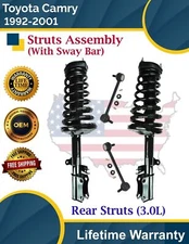 New OE Rear Struts W/Sway Bar For 1992-2001 Toyota Camry 3.0L Lifetime Warranty