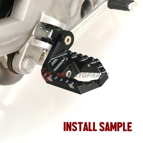 BLACK FRONT WIDE FOOT PEGS EXTENDED 40MM FOR SUZUKI GSX1300R HAYABUSA 08-22 21 - Picture 3 of 7