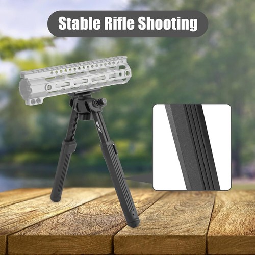 7,5"-10,6" M-Lok Gewehr Zweibein taktisch verstellbar Zweibeinhalterung Schienenhalterung Aluminium - Bild 11 von 12