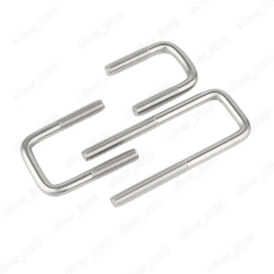 304 Stainless Steel Right Angle U-Bolts Screws M6 M8 M10