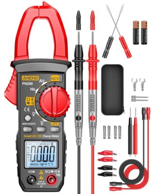 Pinza Amperimetrica Medidor de Voltaje AC DC Automotriz Herramienta Electrica