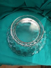 Vintage Fostoria American Clear centerpiece Fruit bowl Or Base Punch Bowl 11”