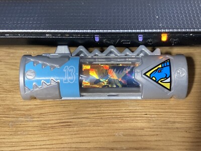 Power Rangers Bondai Dino Charge #13 Blue Kentrosaurus Charger Cosplay Toy Rare