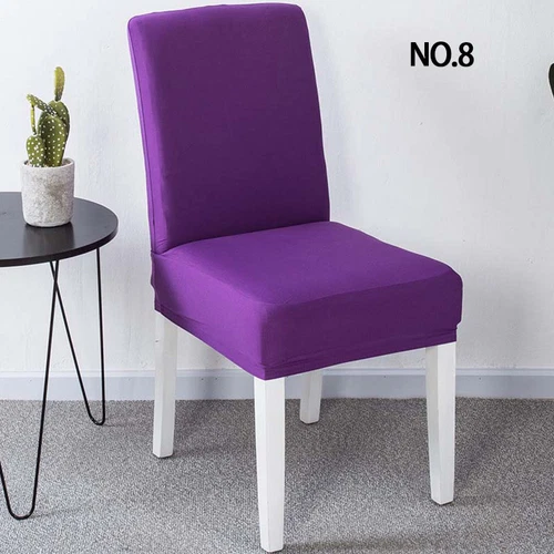 Universal Chair Cover Spandex Strech Dinner Solid Chair Wedding Party Seat Cover - Picture 19 of 40