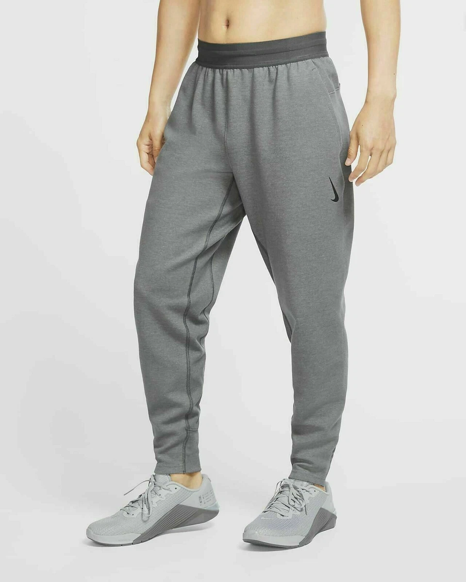 Nike Yoga Training Pants Iron Grey CU6782 068 Men's Size Small