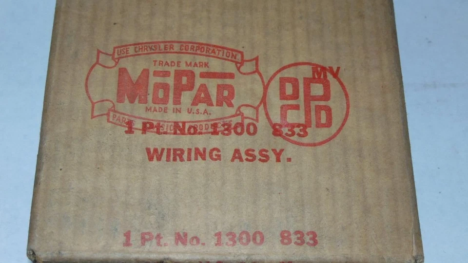 Dodge Coronet Wayfarer 1949-1950 NOS OEM Mopar Dash Panel Wiring Harness 1300833 - Image 3 of 3