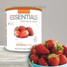 Essentials Strawberries Fruit Large #10 Cans Emergency Long Term Food 30 Years