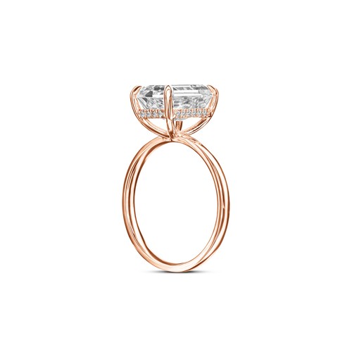 IGI Certified Diamond Ring VS1 E Emerald Cut 3.05 Ctw Lab-created Best Price - Picture 8 of 8