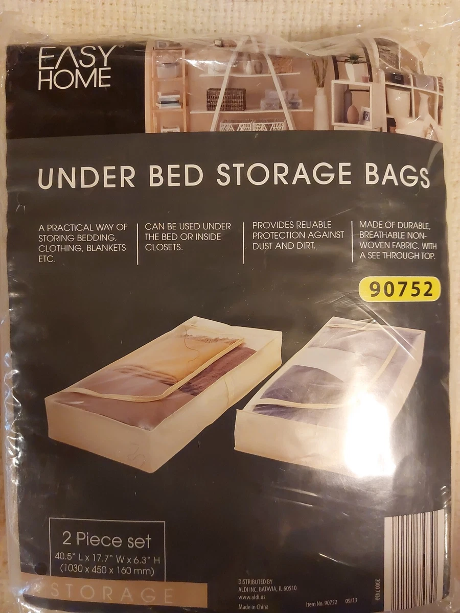 Easy Home Under Bed Storage Bag Fabric Underbed Clothes Storage