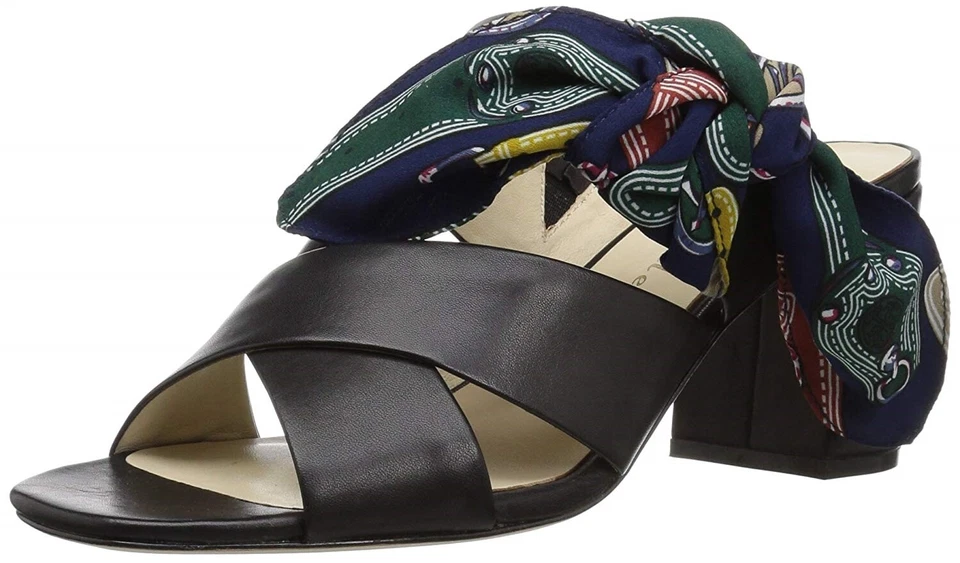 女士 235127 Bettye Muller 黑色皮革拖鞋凉鞋 Arpege Pump 尺寸 8 M — 第 2/4 张图片