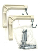 Wall Mount Shelf Bracket Set with Anchors Max Load 75 lbs