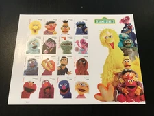 Mint US Sesame Street Pane of 16 Forever Stamps Sc # 5394 (FULL SHEET)~FV$12.5