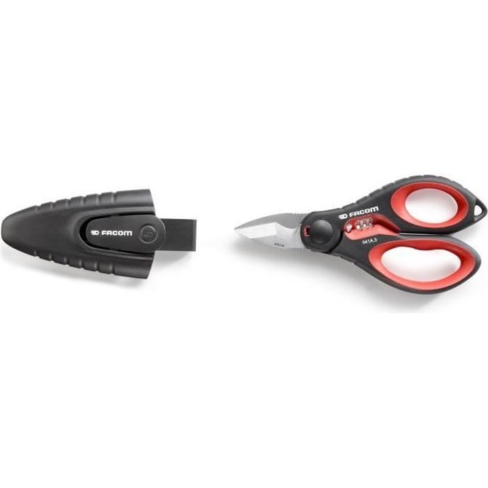 Ciseaux electricien Facom pince coupante pour electricite et cable